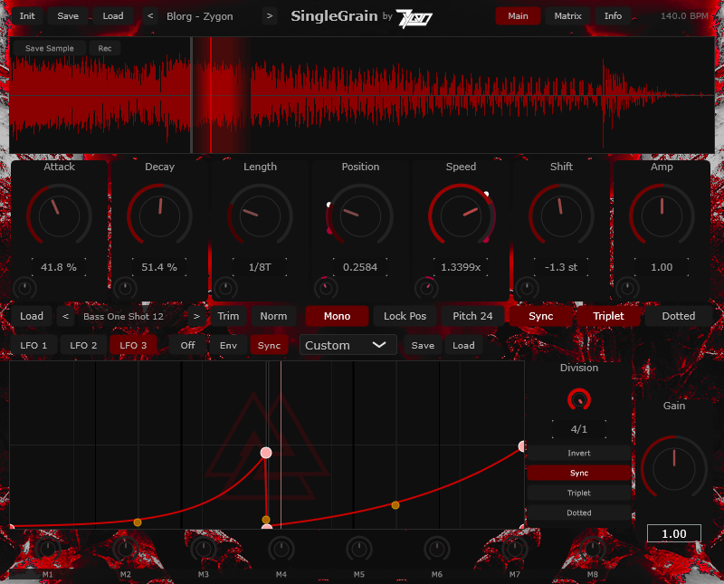 SingleGrain granular VST plugin interface, best granular synthesizer for unique sound design 2026